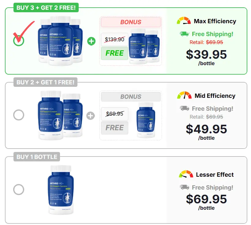 Arthro MD+ Joint Support Pricing